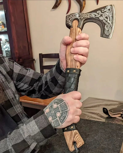 Handcrafted Viking Battle Axe - Custom Design - Korvel