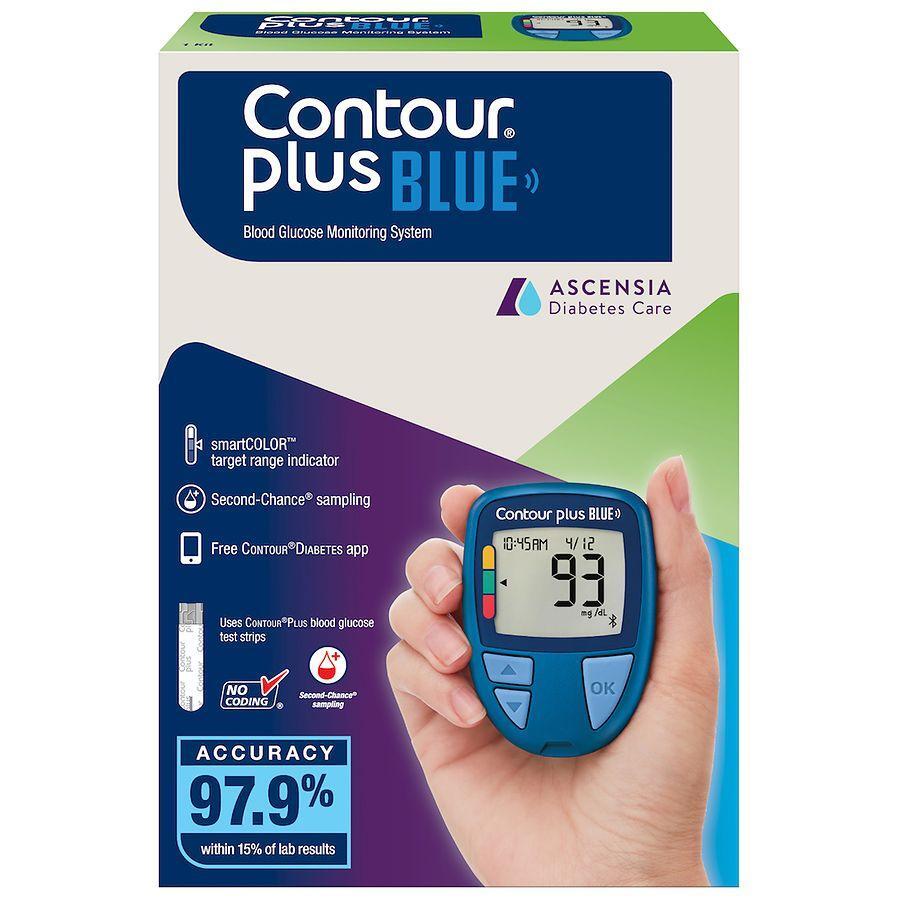 Moniteur de glycémie Contour Plus Blue