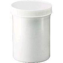 White Plastic Ointment Jars with Lids, 2 oz Capacity, 12 Pack