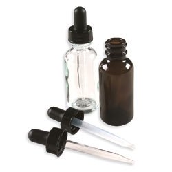 Rexam Amber Glass Dropper - 12 x 1 Oz