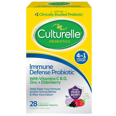 Culturelle Adult Immune Defense Probiotic + Elderberry Chewables