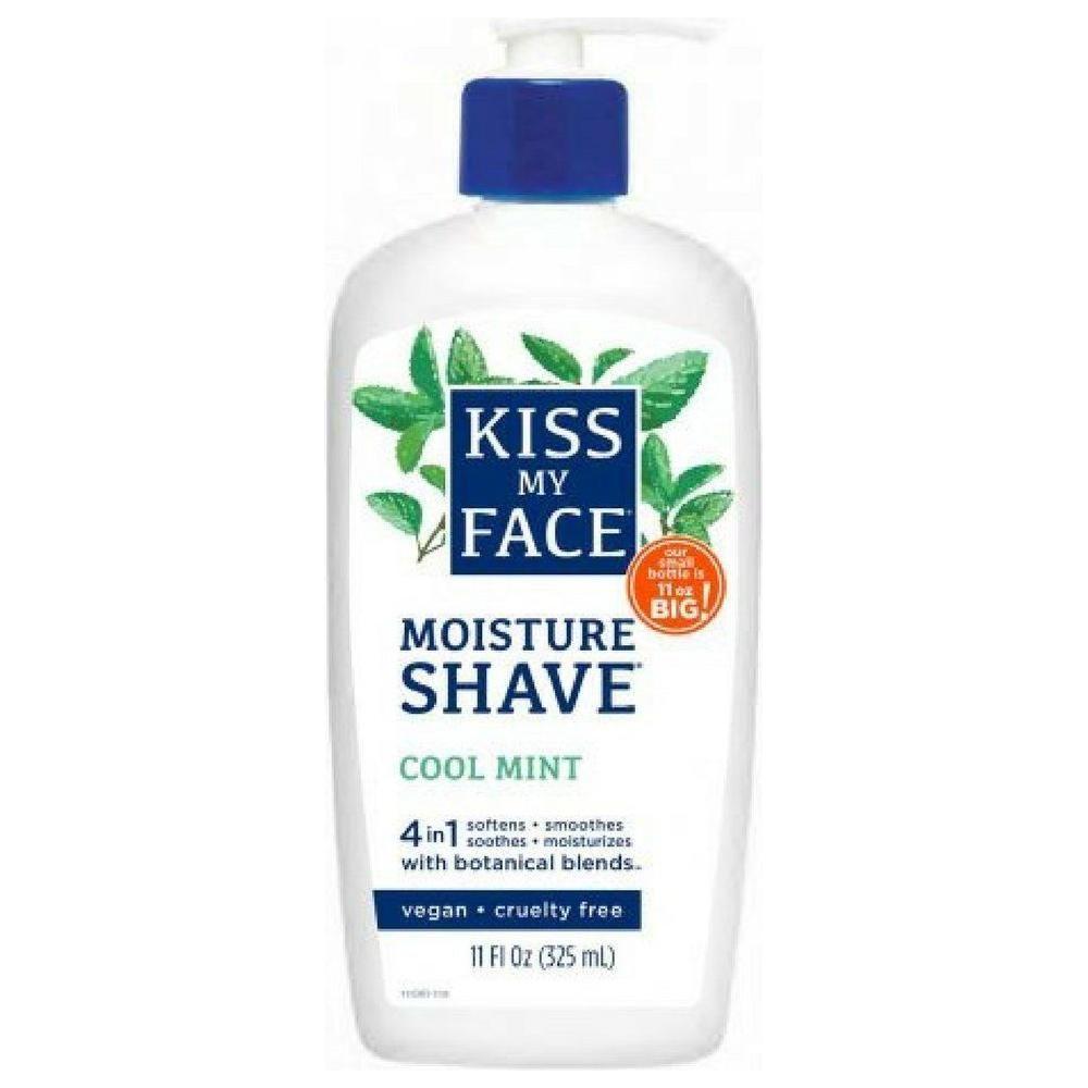 Kiss My Face Crema de Afeitar Hidratante 4 en 1, Menta Fresca - 325ml