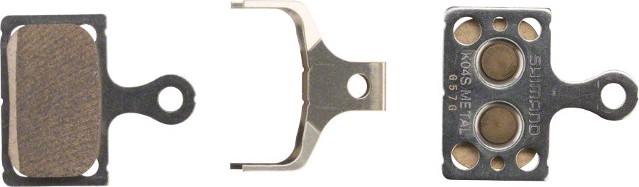 Plaquettes de frein à disque Shimano K04S-MX avec plaque arrière en acier inoxydable