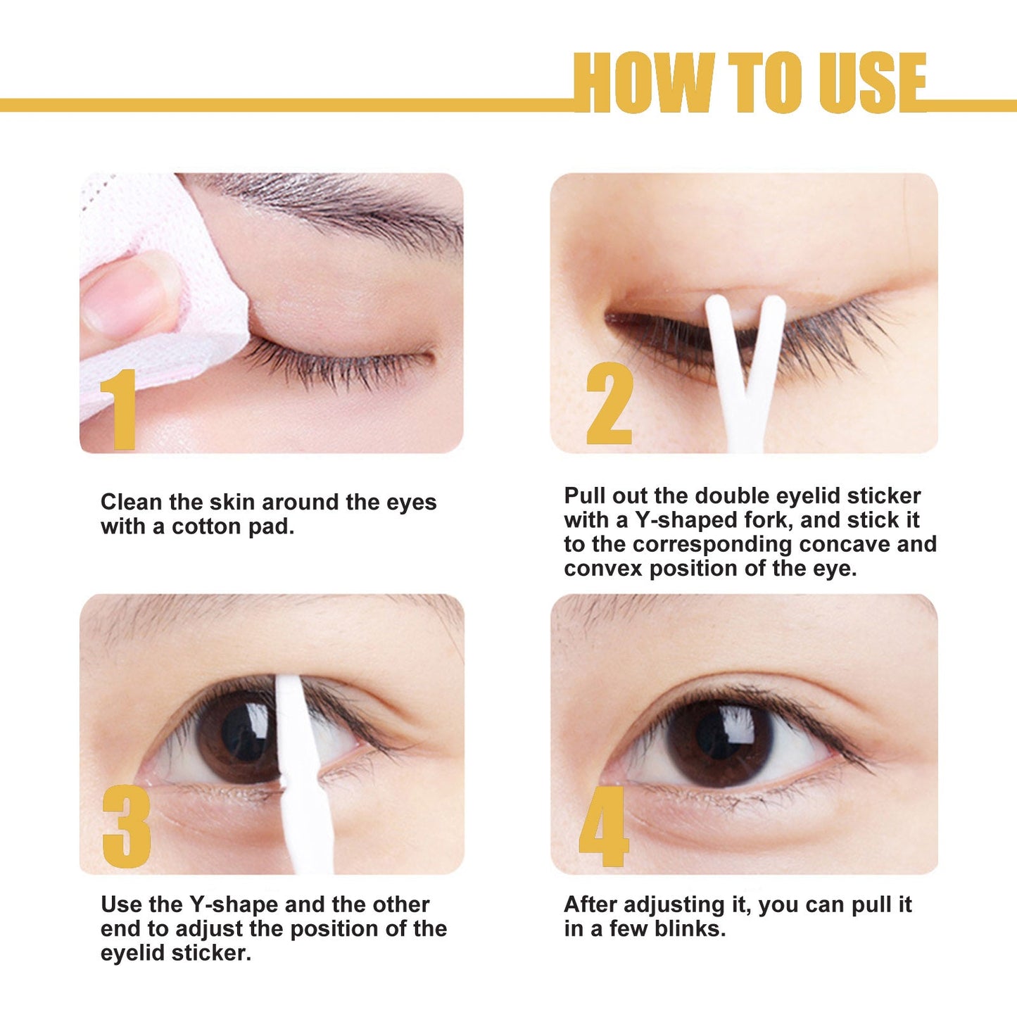Double Eyelid Gel Permanent Natural Traceless Invisible Non-Glue Double Eyelid Gel Beauty Patch - Korvel