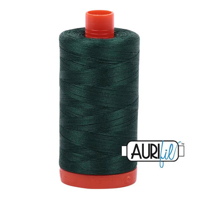 Medium Spruce Aurifil Cotton 50wt Large Spool