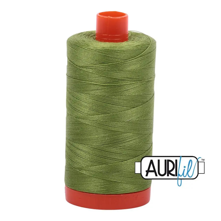 Fern Green Aurifil Cotton 50wt Large Spool