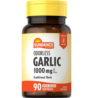 Gélules d'ail sans odeur Sundance Vitamins, 500 mg, 90 comprimés