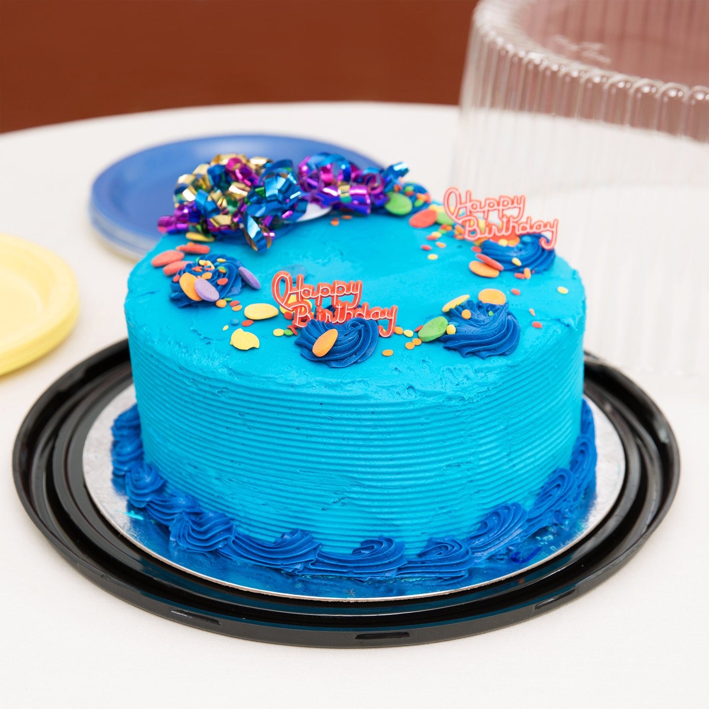 10" 2-3 Layer Cake Display Container with Clear Dome Lid