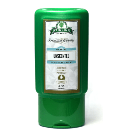 Bálsamo después del afeitado sin fragancia Glacial de Stirling Soap Co. 4 Oz
