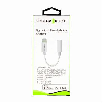 Charge Worx Lightning to 3.5 mm Headphone Adapter