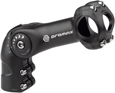 Promax MA-595 Adjustable Threadless Stem - 31.8mm, 110mm Length, Black
