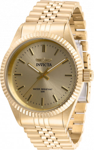 Reloj de Especialidad para Hombre Invicta - Esfera Dorada y Acero Inoxidable