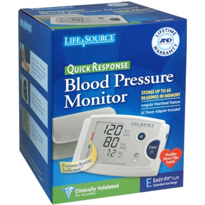 LifeSource Quick Response Blood Pressure Monitor with Easy-Fit Cuff