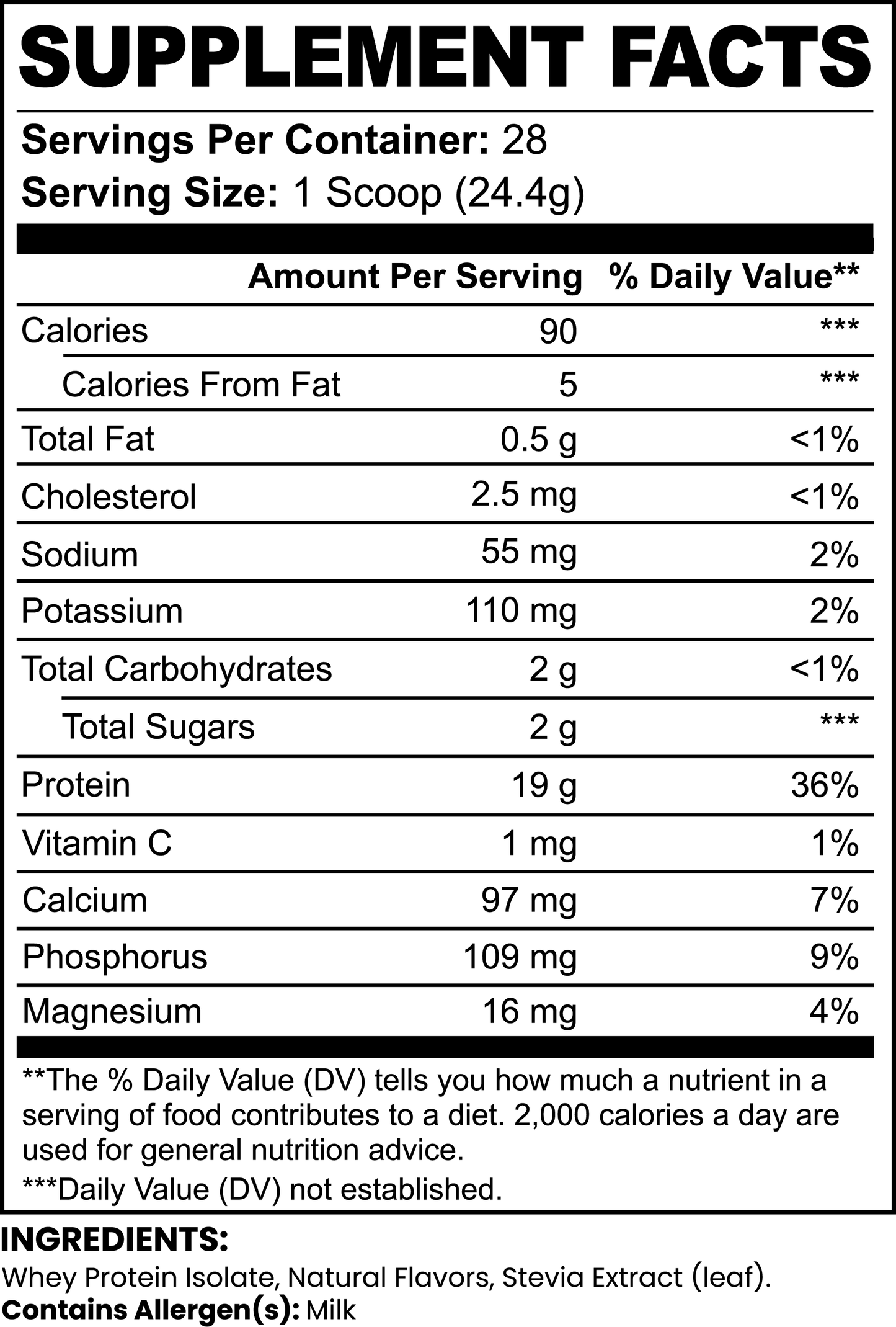 Pure3 100% Whey Protein Isolate - Vanilla Flavor