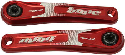 Juego de Brazo de Manivela Hope Ebike - 155mm ISIS Offset Rojo