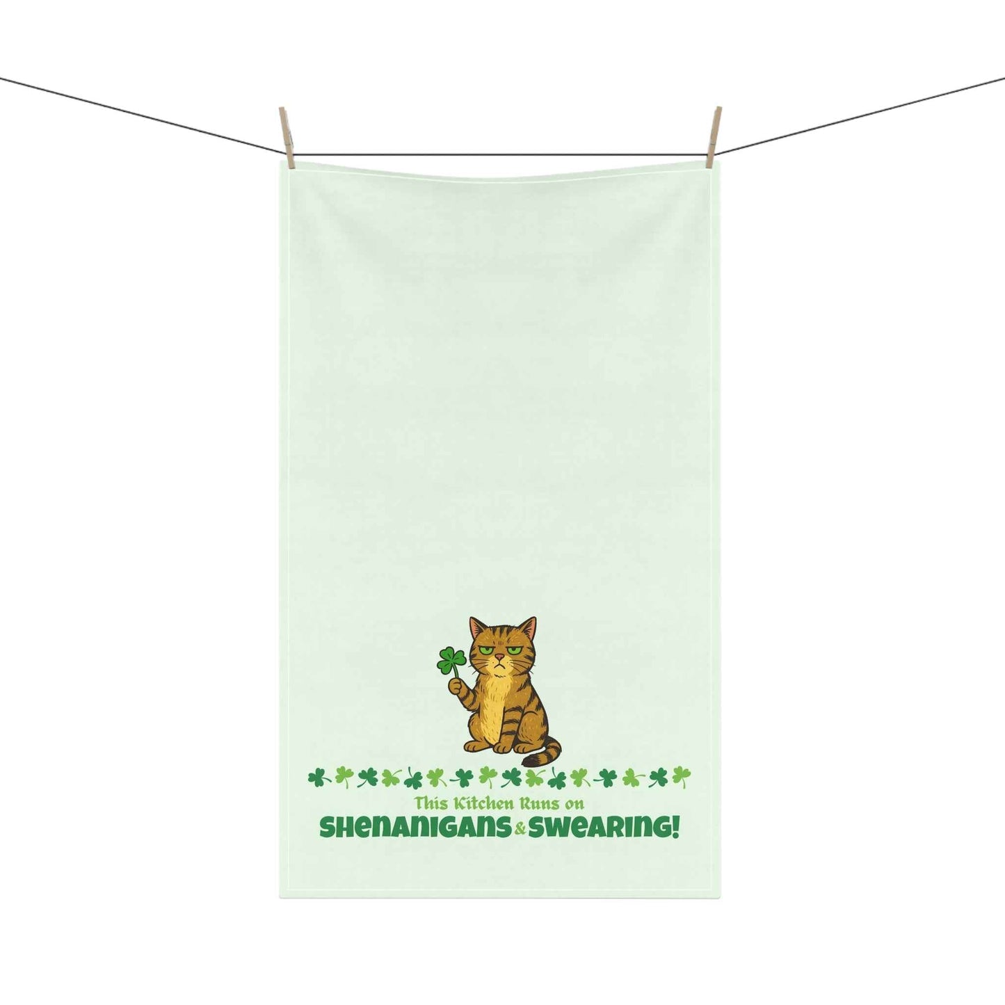 Shenanigans & Swearing Kitchen Towel | St. Patrick’s Day Humor