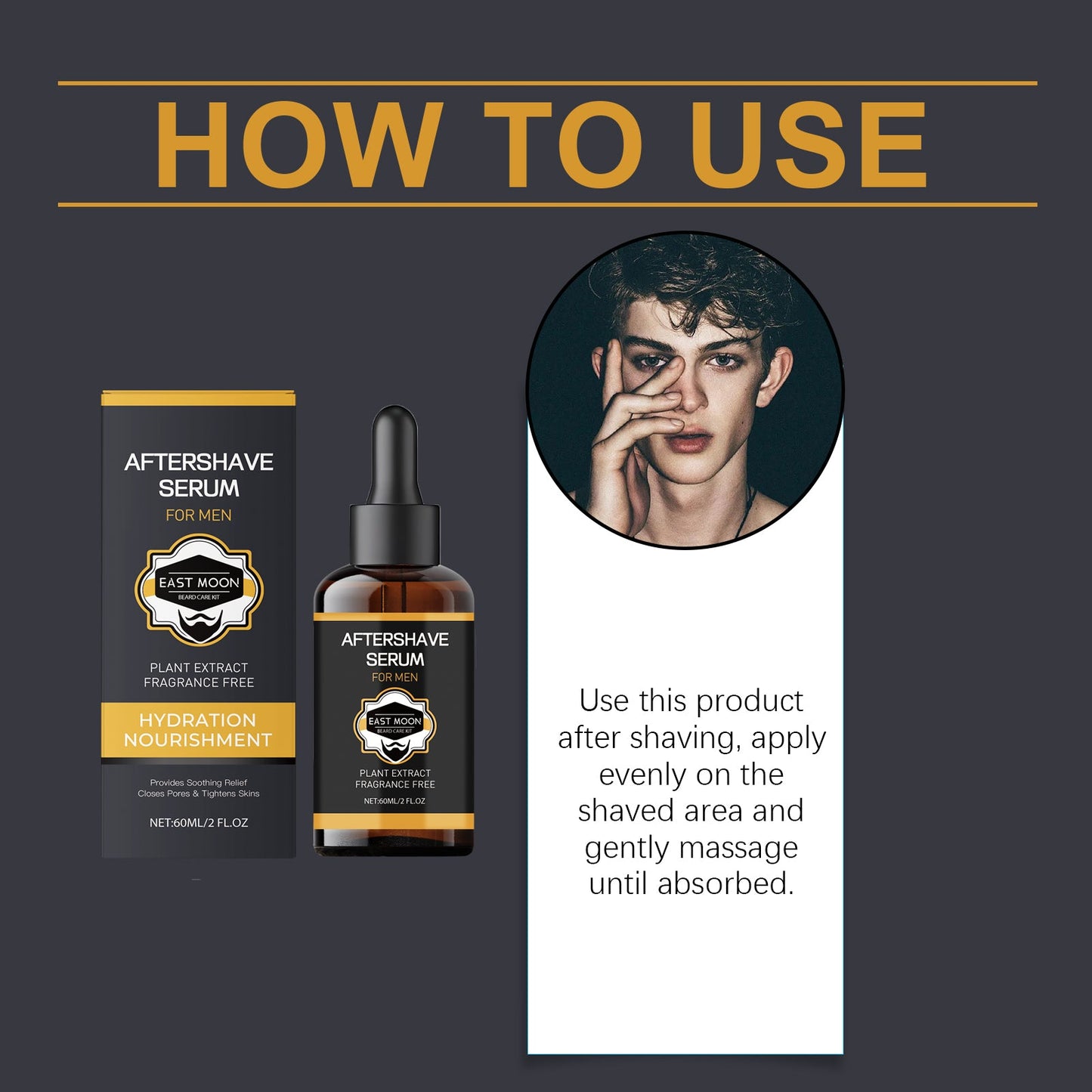 Soothing Aftershave Essence Gently Relieves Shaving Discomfort Moisturizing Repair Refreshing And Comfortable - Korvel