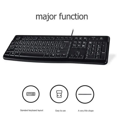 Logitech K120 Wired USB Keyboard - Durable & Reliable