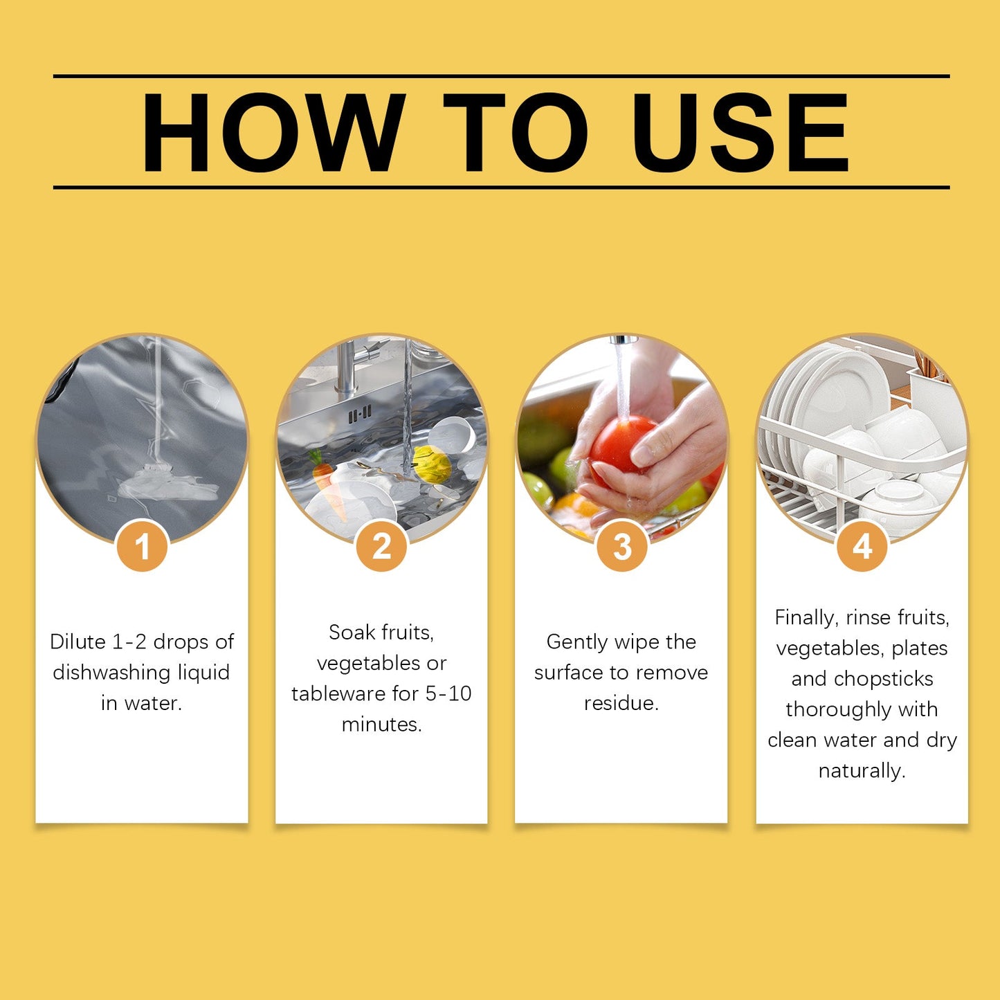 Fruit And Vegetable Cleaning Essence Mild Oil Cleaning Tableware Clean Fruit And Vegetable Multi-Functional Cleaner - Korvel