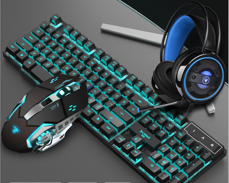 Ensemble de Clavier, Souris et Casque de Jeu Premium