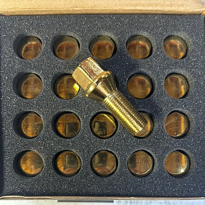 Premium 28MM Gold Lug Bolts 14x1.25 - NNR-LN28-14125GD