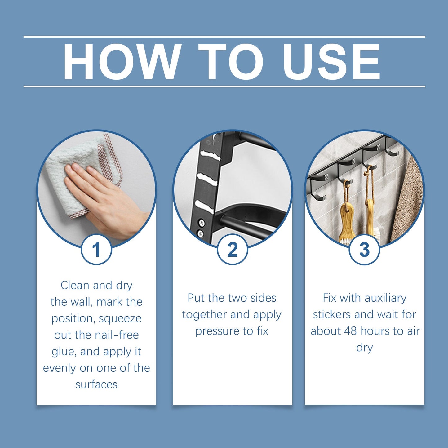 Nail Free Adhesive Home Wood Metal Ceramic Plastic Daily Home Durable Stable Nail Free Adhesive - Korvel