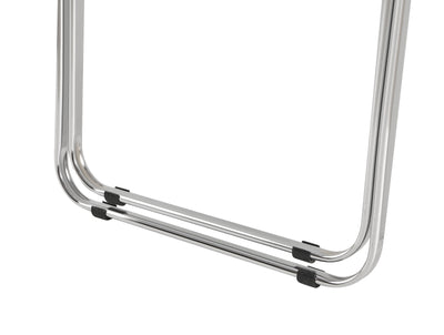 Transparent chair, stackable folding chair, PC plastic living room chair, chrome frame foldable acrylic chair, O-Clear - Korvel