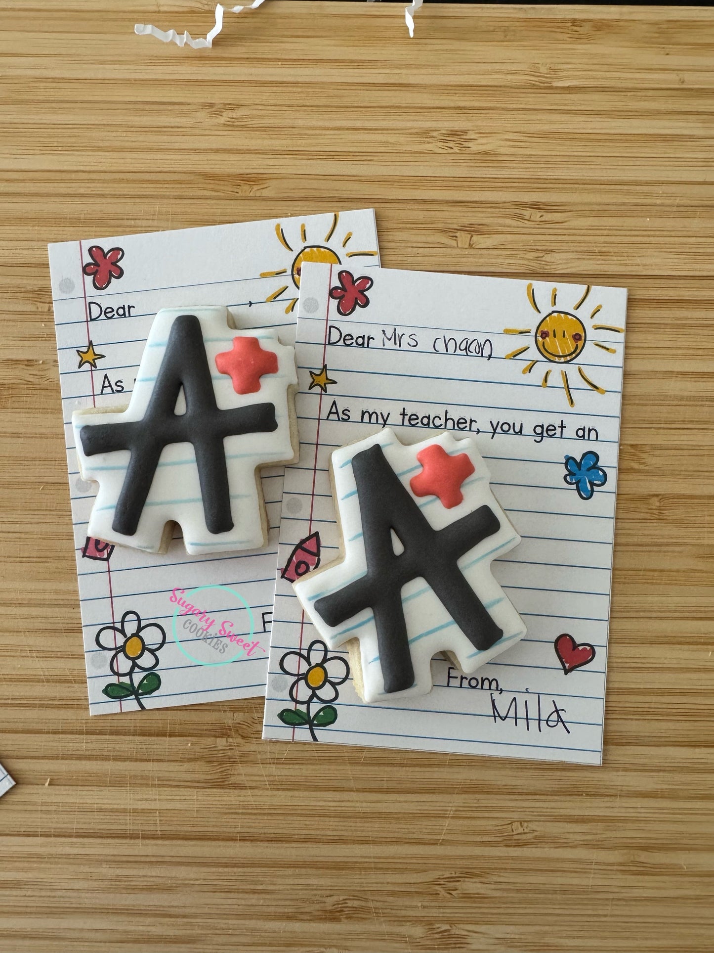 Tarjeta de Galleta A+ para Maestros - Regalo Perfecto para Educadores