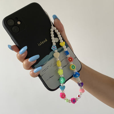 Creative Daisy Fruit Phone Chain Accessory