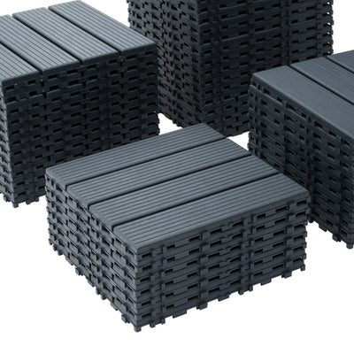 Premium Plastic Interlocking Deck Tiles - 44 Pack