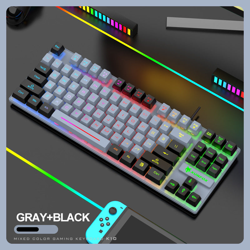 Gaming Keyboard Colorful LED Backlight Office Keyboard for Desktop Typing PC - Korvel