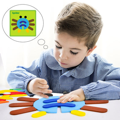 Montessori Wooden Geometry Puzzle for Early Learning