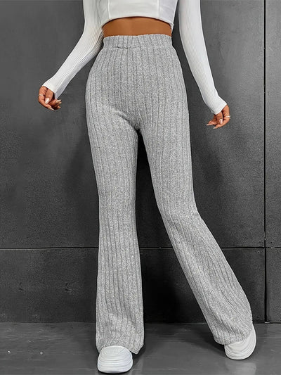 Stylish High-Waisted Micro Flared Pants for Women
