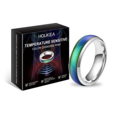 Color Changing Ring Everyday Portable Stylish Elegant Accessory Men's Body Care Ring - Korvel