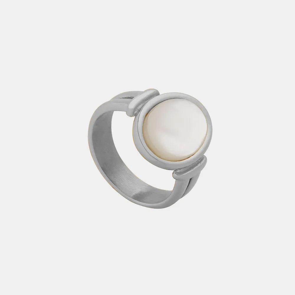 Vintage white seashell charming ring index finger ring accessory - Korvel