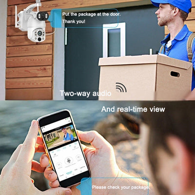 Premium Outdoor Solar Dual Lens Surveillance Camera