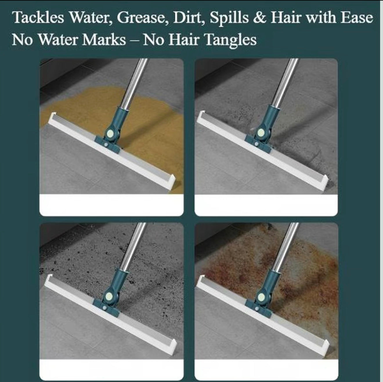 Escoba de Silicona FlexiSweep para una Limpieza Sin Esfuerzo