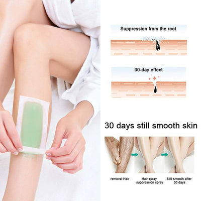 Hair Remove Wax Strips, Gentle Portable Fast Clean Tear Hair Removal Smooth Wax Strips - Korvel