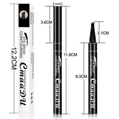 CmaaDu 4 head eyebrow pencil four point eyebrow pencil easy to dry - Korvel
