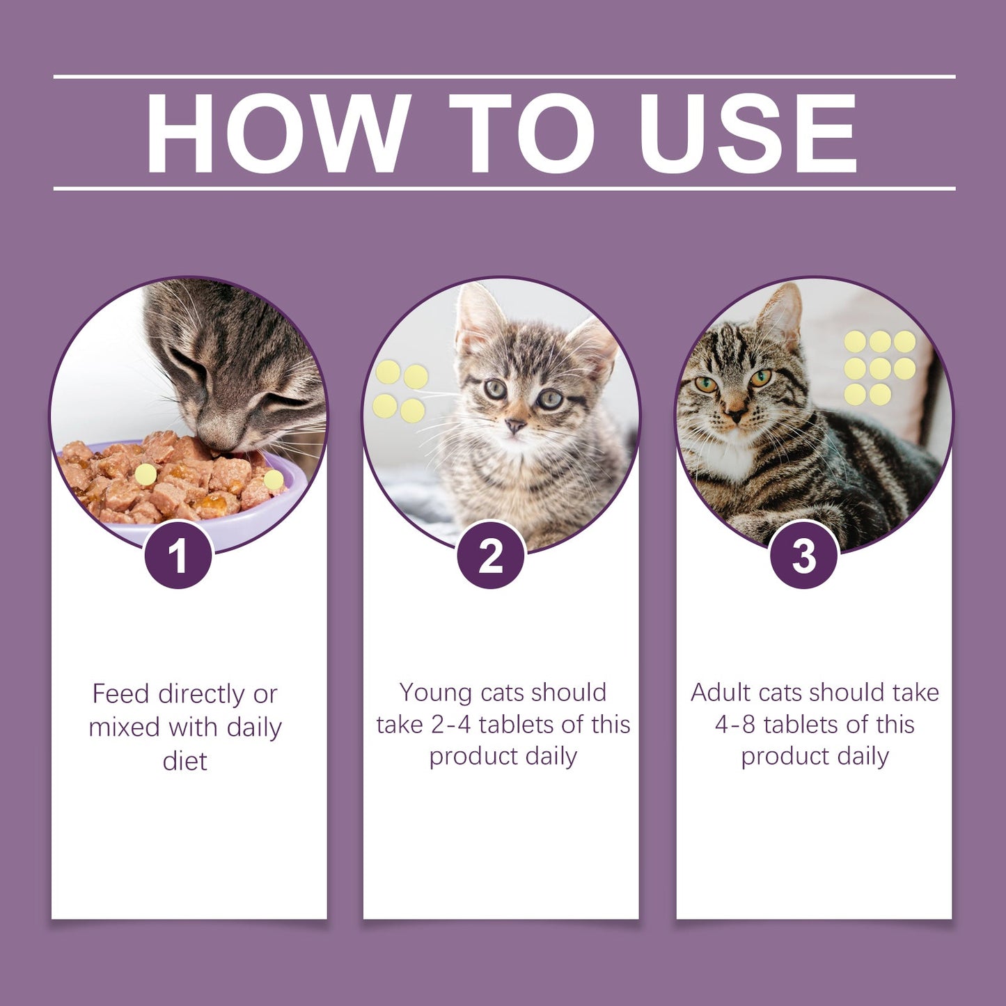 Premium Taurine Tablets for Cats - Nutritional Support