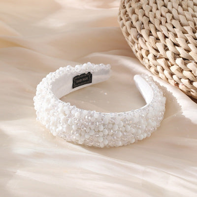 Elegant Baroque Handmade Beaded Crystal Headband