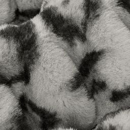 Tela Luxe Cuddle Milan Leopardo Nublado Plata por Yarda