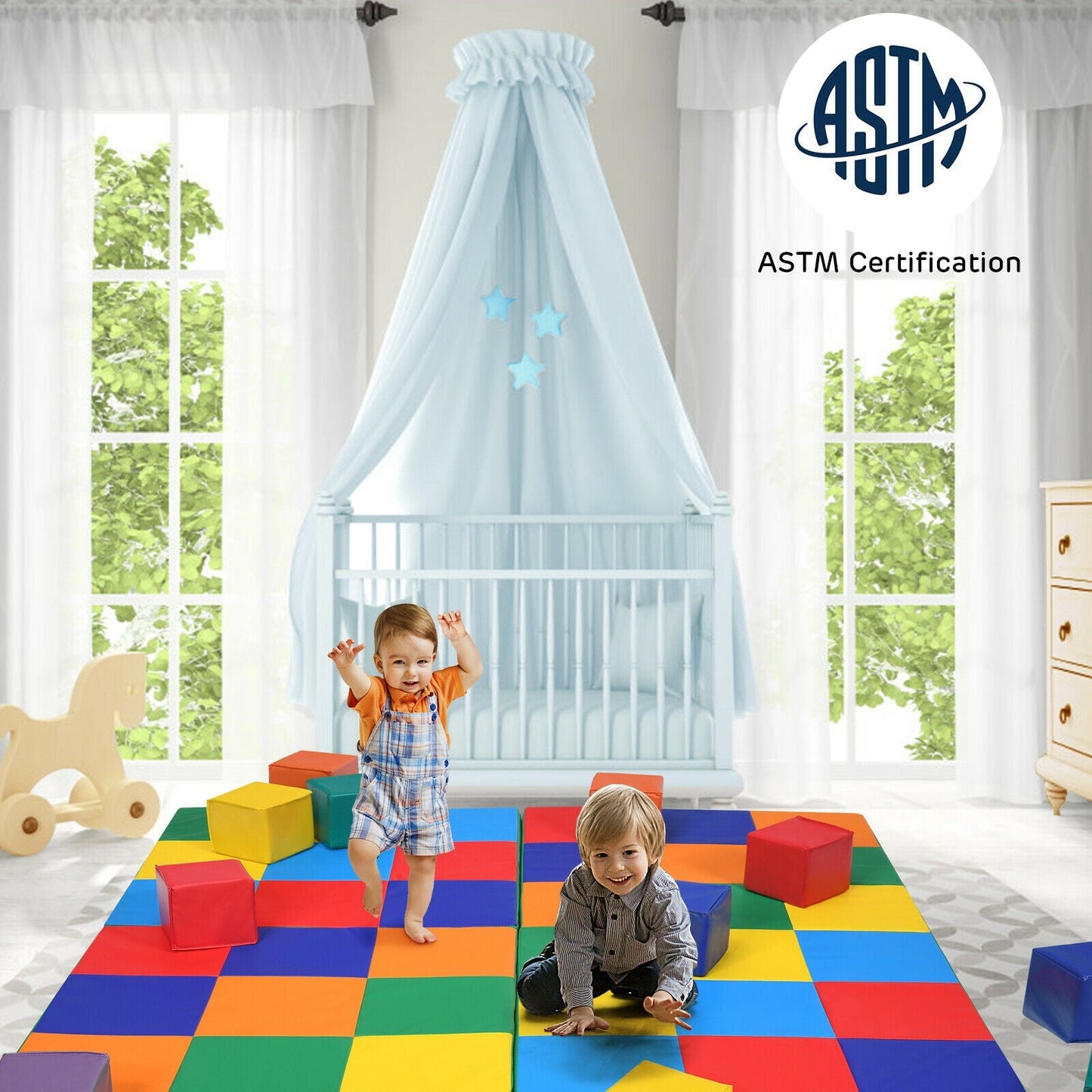 58 Inch Baby Folding Activity Floor Mat