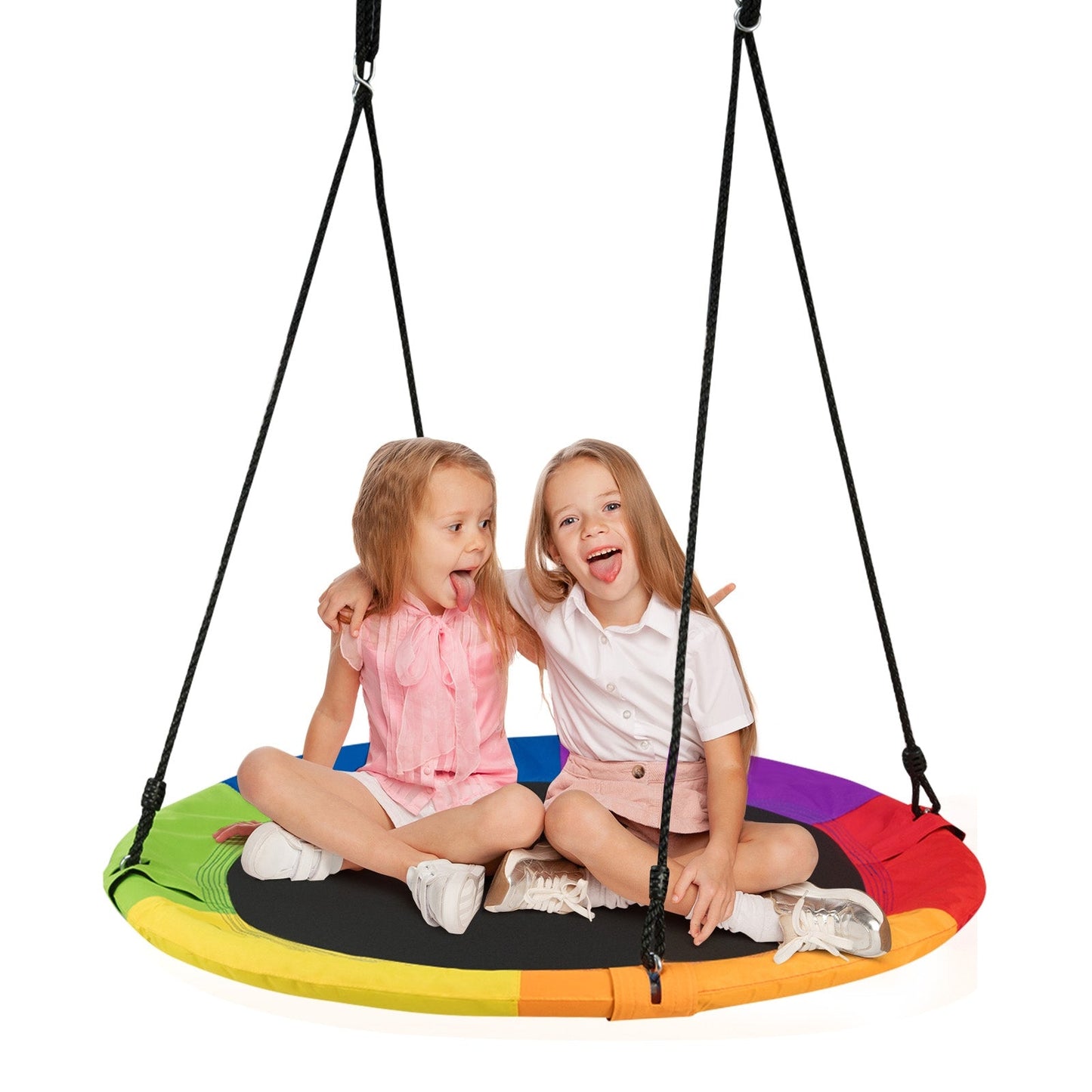 40-Inch Flying Saucer Tree Swing for Outdoor Fun