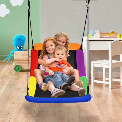 Columpio de Árbol Gigante de 700 lb y 60 Pulgadas para Niños y Adultos - Multicolor