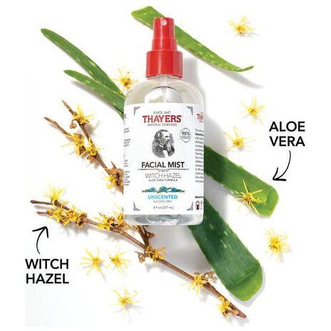 Brume Faciale Inodore Thayers avec Hamamélis - 8 oz