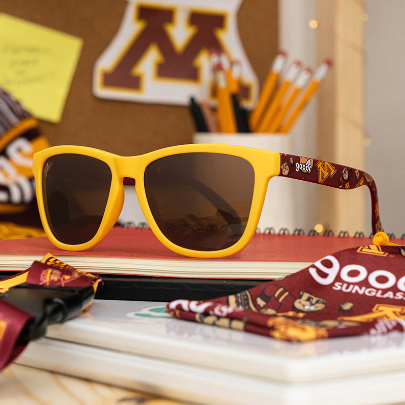 Limited Edition Minnesota Collegiate Polarized Sunglasses - Ski-U-Mah Sunnies - Korvel