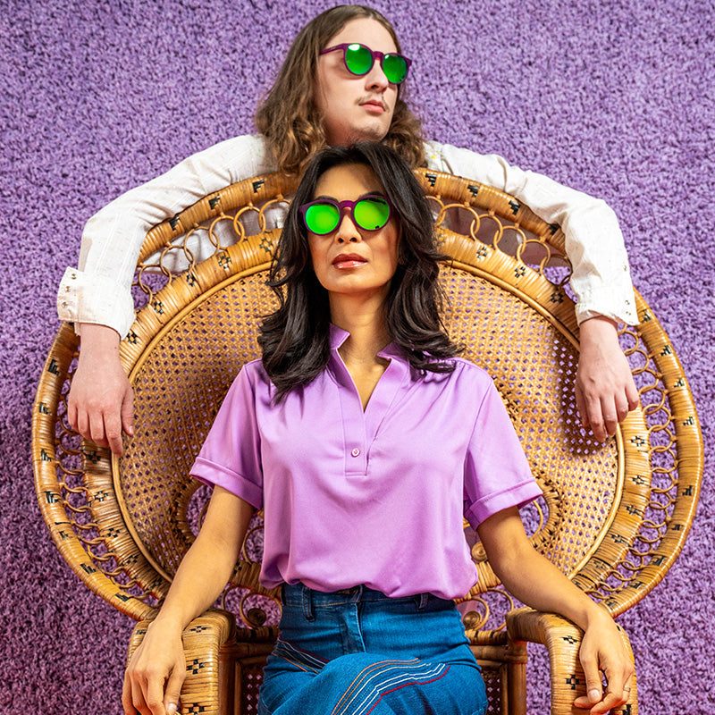 Vintage-Inspired Circle G Polarized Sunglasses - Korvel