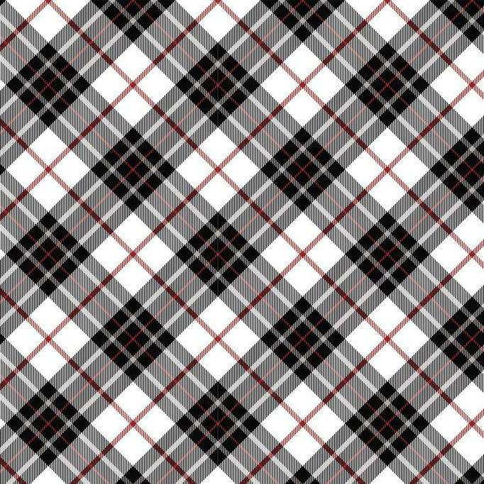 Cloud Cuddle Black Just Plaid Fabric - 58"/60" per Yard
