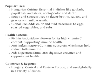 Hungarian Paprika – Sweet & Peppery Red Spice - Korvel